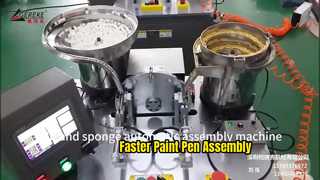 Automatic Paint Pen Nib and Sponge Assembly Machine