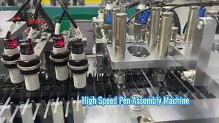 Automatic Ball Point Pen Refill Assembly and Filling Machine